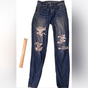 American eagle ripped high-rise ne(x)t level stretch jeggings